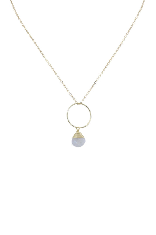 Yuliya Necklace in Moonstone