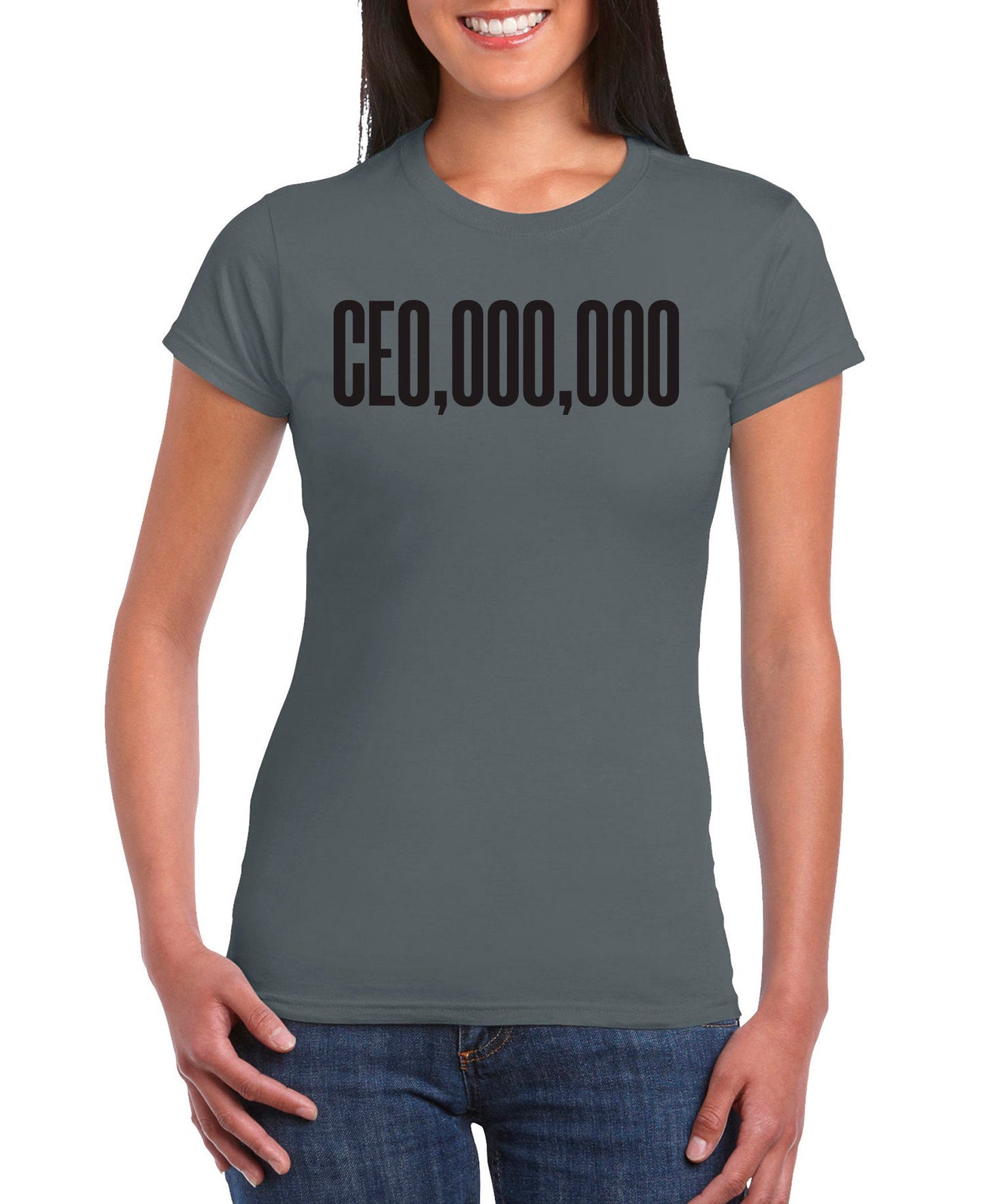 CEO, 000, 000 Women's Slim Fit Short Sleeve T-Shirt