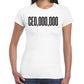 CEO, 000, 000 Women's Slim Fit Short Sleeve T-Shirt