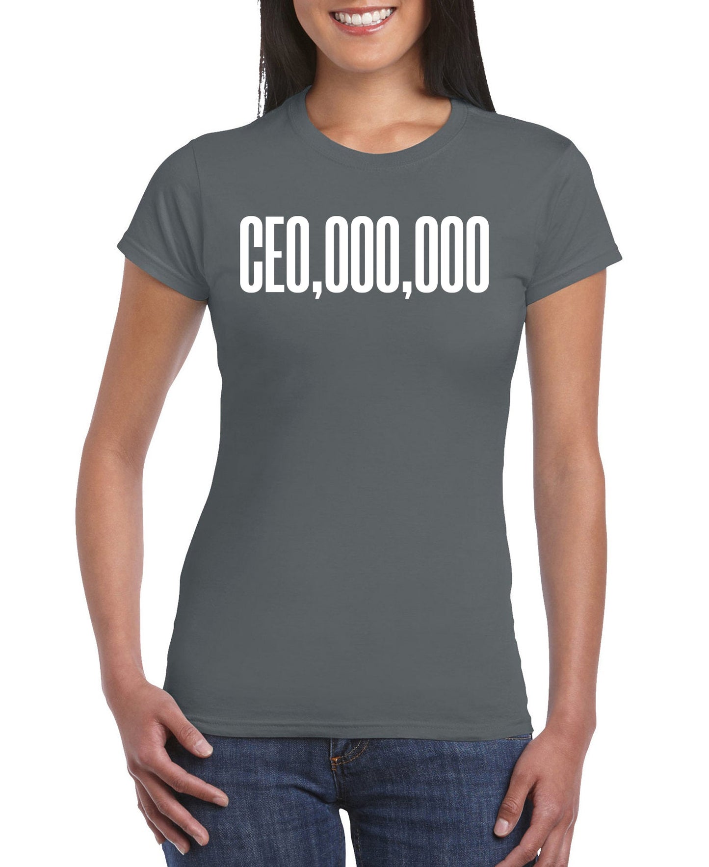 CEO, 000, 000 Women's Slim Fit Short Sleeve T-Shirt