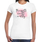 Thoughts Create Reality Women's Slim Fit Short Sleeve T-Shirt