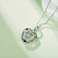 Set With Top-quality Moissanite, This Luxurious And Fashionable Light Luxury Trend Jewelry Necklace Pendant Is Made Of S925 Silver Electroplated With Platinum