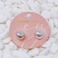 Seamlessly Round Stud Hoop Earrings
