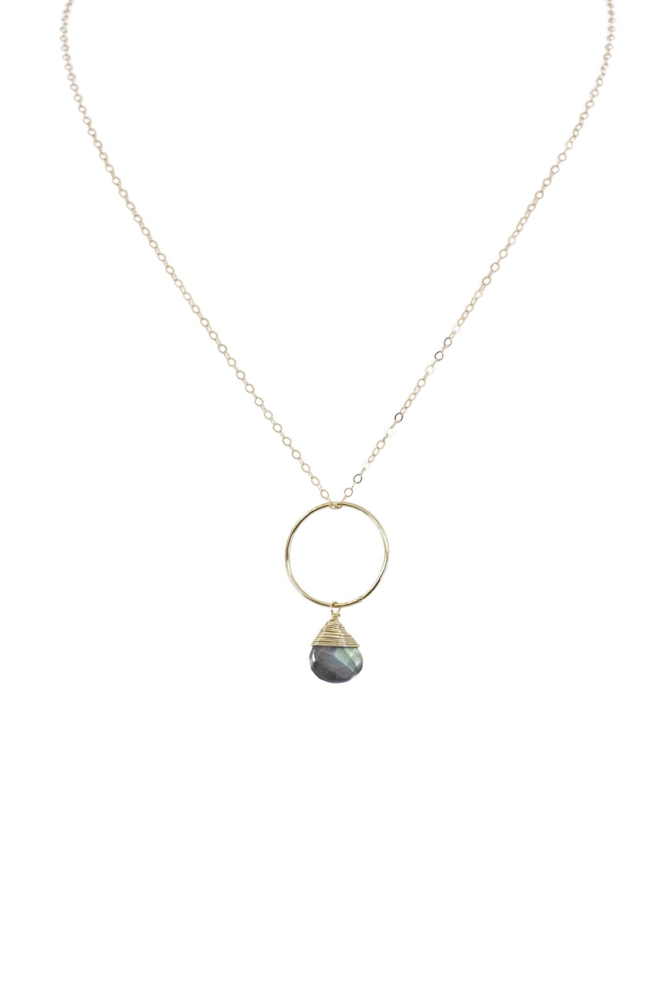 Yuliya Necklace in Labradorite