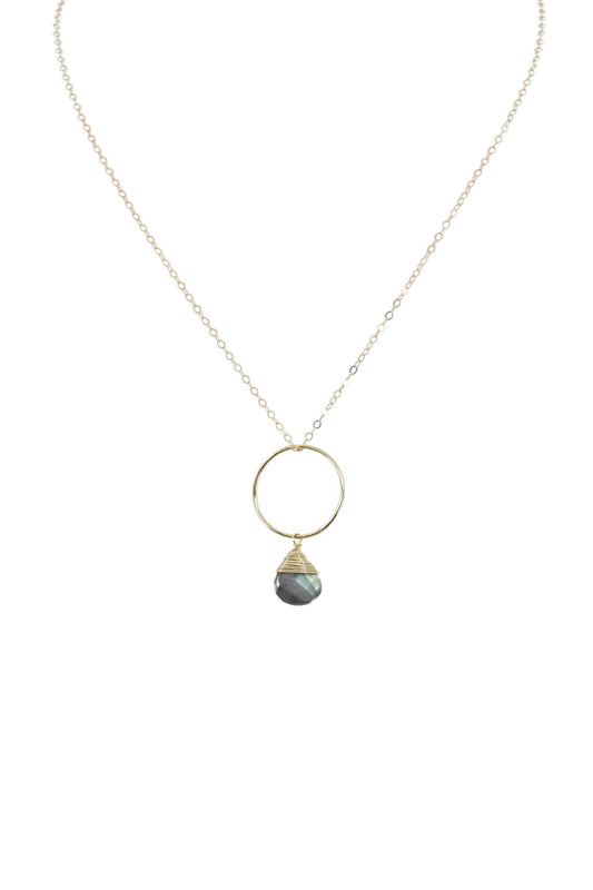 Yuliya Necklace in Labradorite