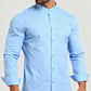 Teenage Men's Stand-up Collar Shirt
