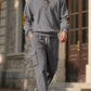 Corduroy Sweatshirt And Sweatpants Stand Collar Access Control Pullover