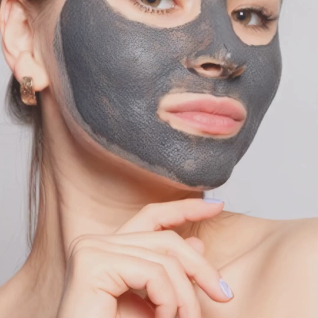 Organic Activated Charcoal Face Mask – Acne Detox Mask for Blackheads, Pores & Clear Skin