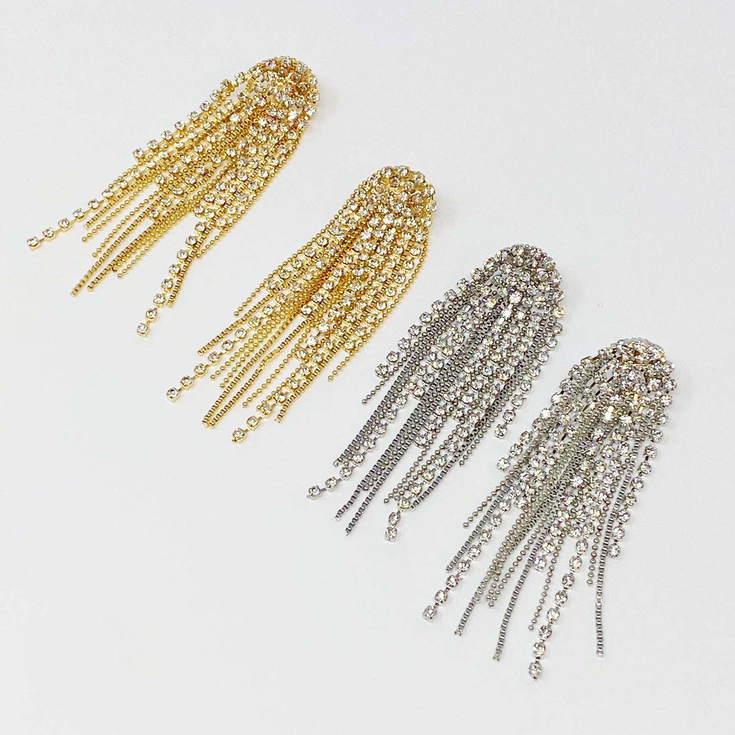 Chain And Shine Fringe Earrings