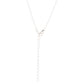 14K Silver Plated Necklace Love Heart Pave Pendant Necklace