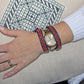 Order Rana Choker / Wrap Bracelet - Red