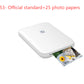 Color Photo Printer Portable Full Color Wireless Photo Printer USB Bluetooth Thermal Sublimation Printer