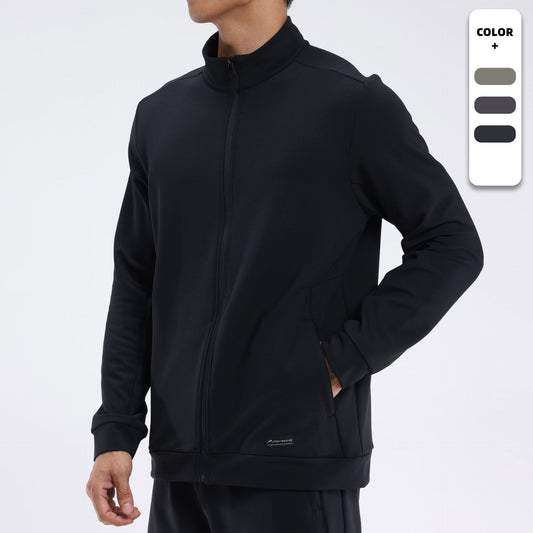 Herren Outdoor Winddichte Sportjacke mit Stehkragen und Stretchmaterial für die Freizeit
