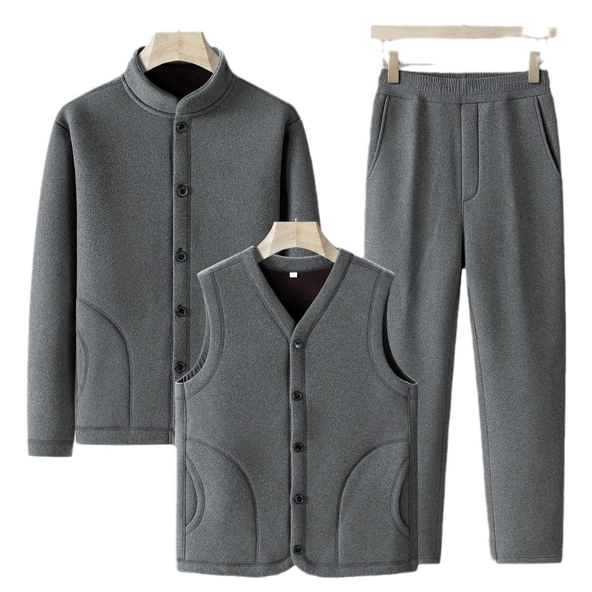 Men's Large Size Velvet Sport Suit