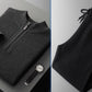Men's Heavy Goat Seven-needle Thickened Warm Half-zip Knit Sweater