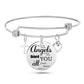 Jesus Christian Bible Scripture Stainless Steel Bangle Bracelet