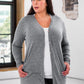 Ladies Eco-Triblend Rib Cardigan