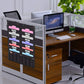 Hanging File Holder Organizer Rack 10 File Pockets + 10 Supply Pockets