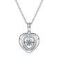 Set With Top-quality Moissanite, This Luxurious And Fashionable Light Luxury Trend Jewelry Necklace Pendant Is Made Of S925 Silver Electroplated With Platinum