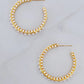 Classy Lady Pearl Hoop Earrings