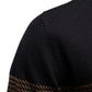 Mens Casual Half-collar Zip-up Sweater Top