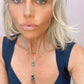 Double Diana Denmark Necklace in Teal Mojave Copper Turquoise