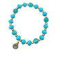 Gold and Blue Amazonite Bracelet with Labradorite