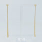Delicate Shine Back Drop Earrings