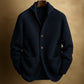 Gentlemans Knitted Three-button Shawl-collar Cardigan