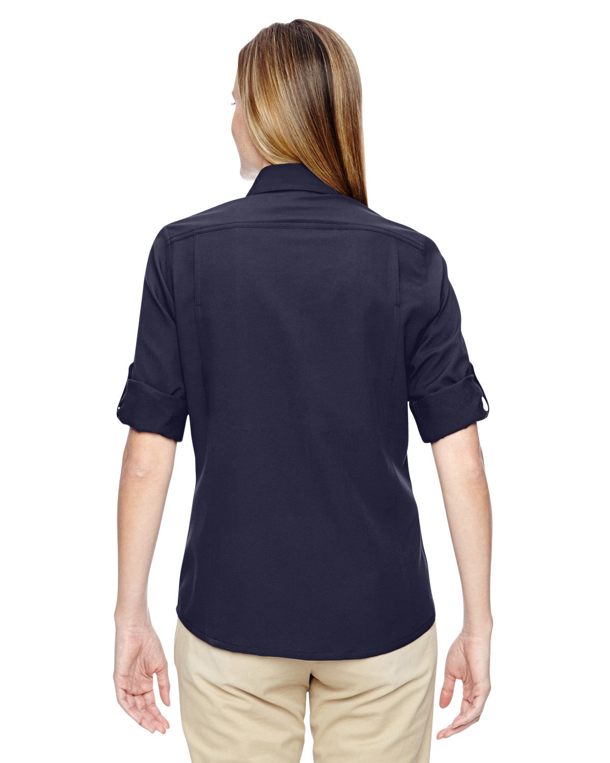 North End Ladies Excursion Concourse Performance Shirt - Navy Blue