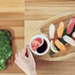 Bamboo 3 Section Platter 18" inch X 10" inch |For Appetizers / Barbecue / Burger Sliders