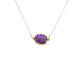 Mrs. Parker Necklace in Purple Mojave Copper Turquoise