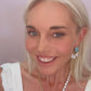 Gold Pearl and Chain Lariat Necklace with Coin Accent