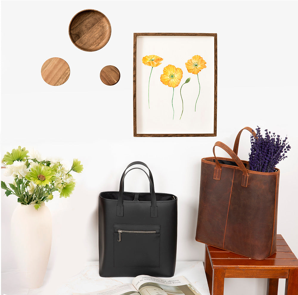 Mesa Leather Tote Bag for Women – Genuine Leather | TORONATA