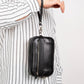 Fresno Leather Clutch – Secure Travel Wallet with Lock