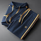 Mens Hoodie And Slim-Fit Versatile Pants Two-Piece Set