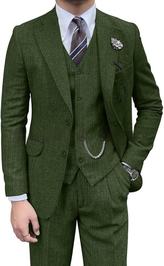 Men's Casual Fashion Three-piece Set