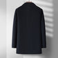 Men's Mid-Long Wool Double-Faced Overcoat With Detachable Down Inner Lining Windbreaker