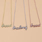 Personalized Stainless Steel Necklace Custom Name Choker Pendant