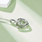 Set With Top-quality Moissanite, This Luxurious And Fashionable Light Luxury Trend Jewelry Necklace Pendant Is Made Of S925 Silver Electroplated With Platinum