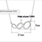 Women's S999 Sterling Silver Three-ring Necklace