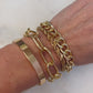 Curb Gold Cuban Four Set Chain Bracelets