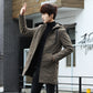 Mens Cotton-Padded Hooded Casual Jacket
