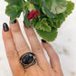 Torrey Ring in Black with Black Onyx