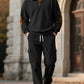 Corduroy Sweatshirt And Sweatpants Stand Collar Access Control Pullover