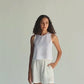 Button Back Embroidered Crop Top