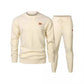 Men's Sports Casual Versatile Round Neck Sweater Set