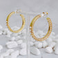 Classy Lady Pearl Hoop Earrings
