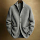 Gentlemans Knitted Three-button Shawl-collar Cardigan