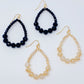 Beaded Teardrop Dangle Earrings